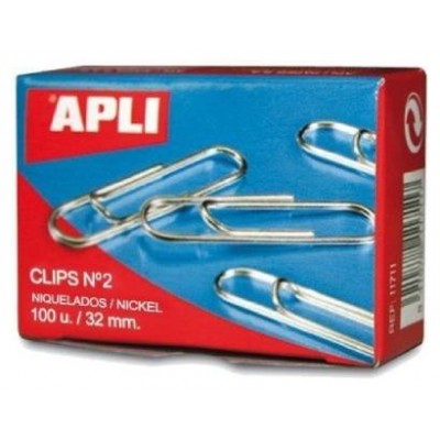 CLIPS APLI PLATEADO CAJA 10U en Huesoi